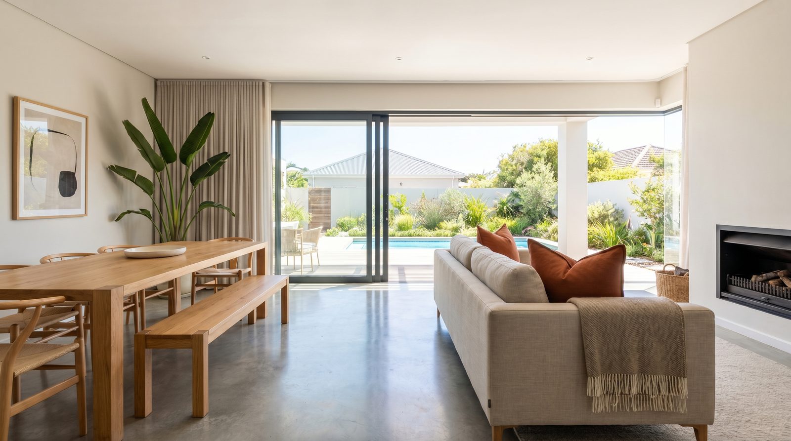 A still listing photograph of a South African home before it is turned into a video tour